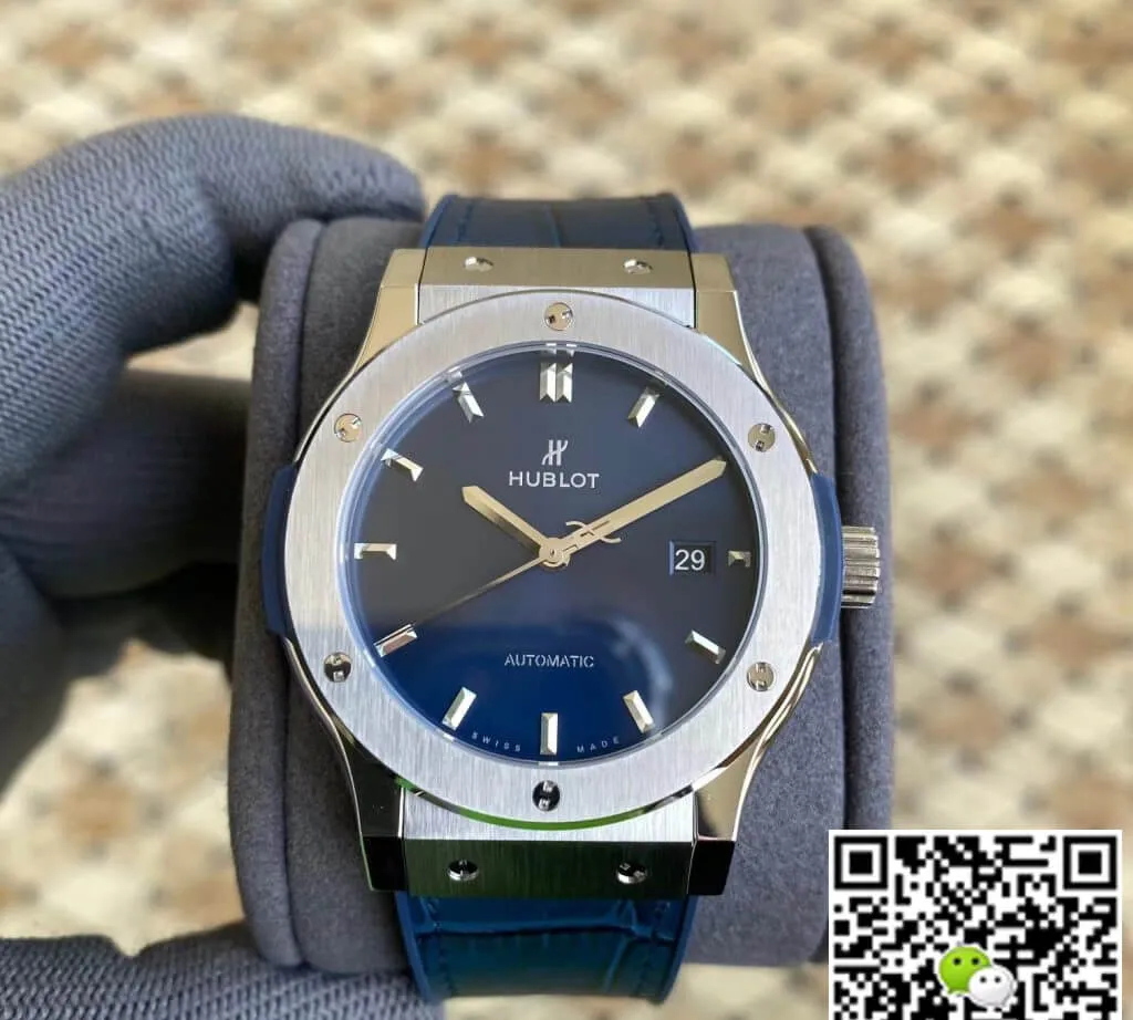 Hublot Classic Fusion 542.NX.7170.LR 42MM APS Factory 1:1 Best Edition Replica Watch Blue Strap